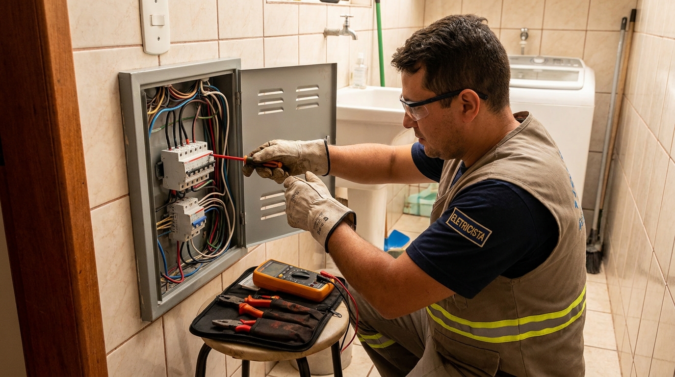 Instalacao de disjuntor residencial em Uberlândia‑MG